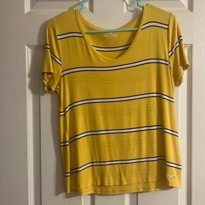 yellow black and white Hollister T-shirt